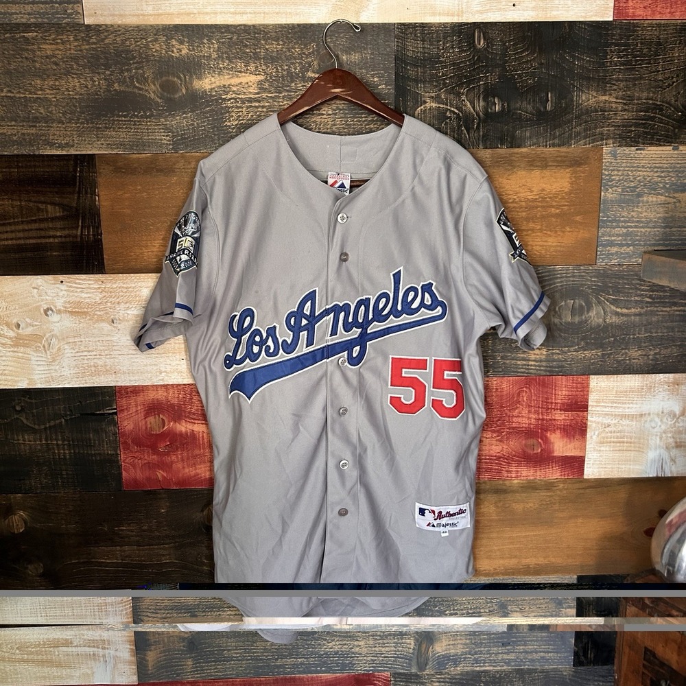 Russell Martin Dodgers Road 50th Anniv Majestic Mens Jersey 48